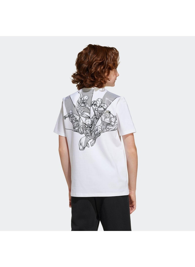 اديداس تيشيرت برسومات أبطال مارفل الخارقين للجنسين - Image 4